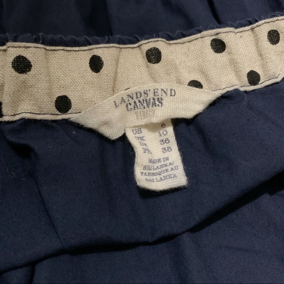 LANDS’ END CANVAS Navy Blue A-Line Dress - Picture 7 of 7